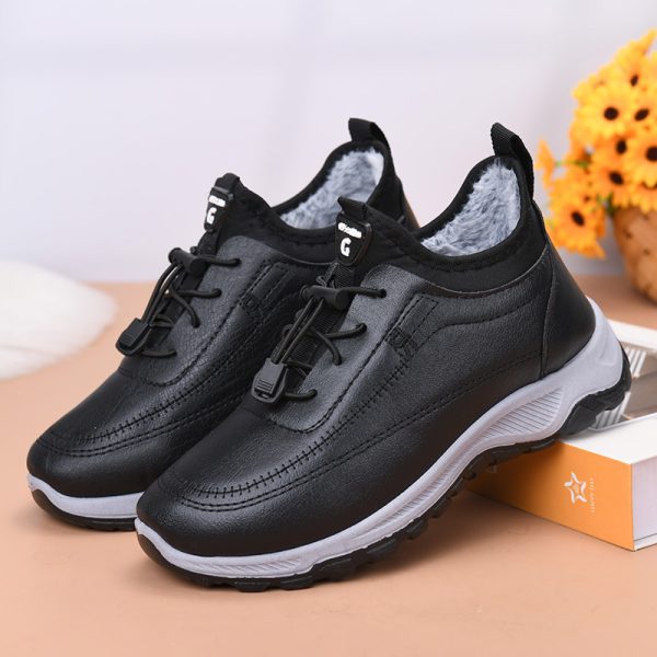 women's leather cotton shoes