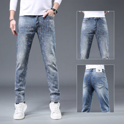 diamond jeans men’s light blue