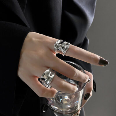 women’s ins niche design index finger ring