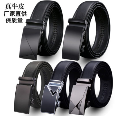 men’s high genuine leather belt