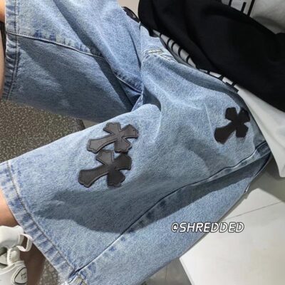 Denim shorts men’s casual five-point pants