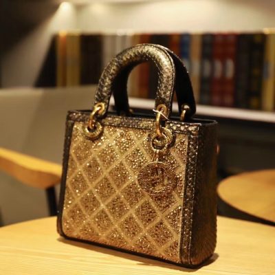 diamond lattice Dai Fei women’s crossbody bag